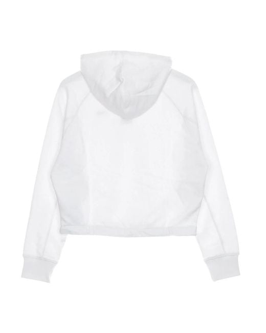 Fila Hoodies & Sweatvesten ,Wit ,Katoen Witte Cropped Hoodie Met Koord in het White