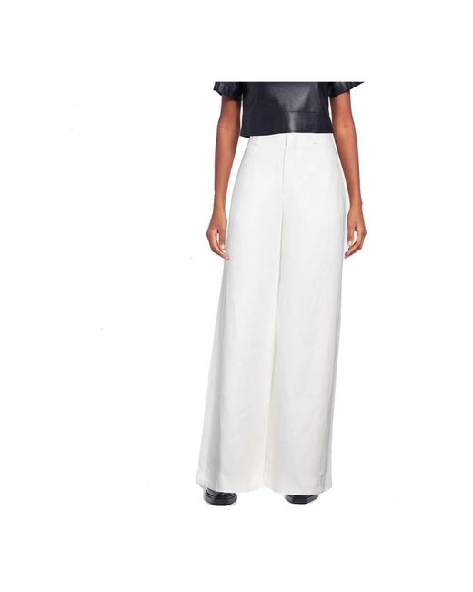 Chloé White Wide Trousers