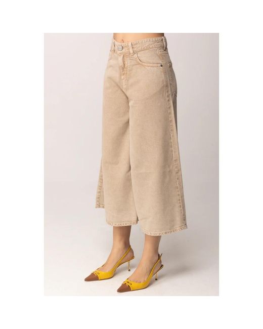 Pinko Natural Denim Shorts