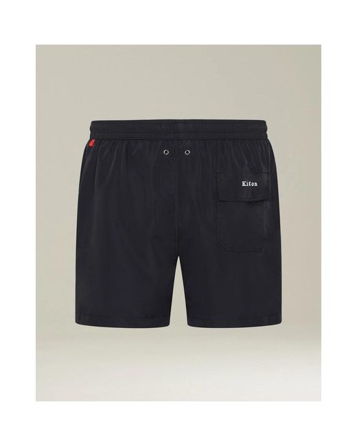 Kiton Badmode ,Blauw ,Polyester Swim Boxer Shorts in het Blue voor heren