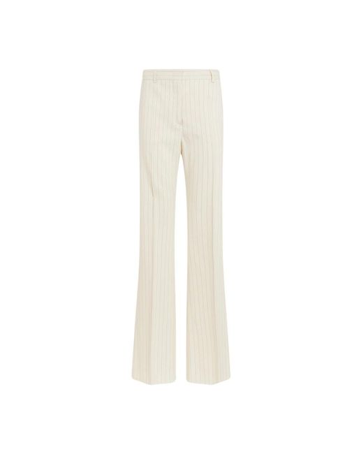 Pantalones vanilla tritone gessato Sportmax de color White