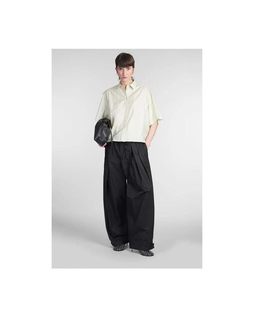 Jil Sander Black Wide Trousers
