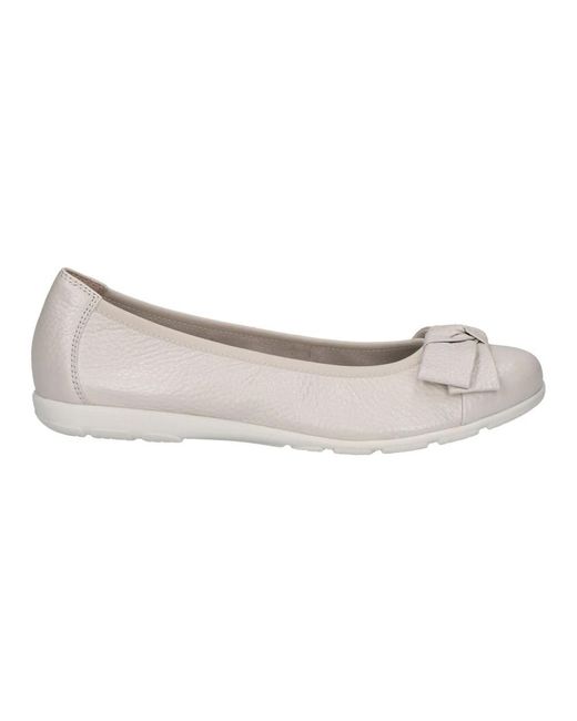 Caprice Gray Ballerina Shoes