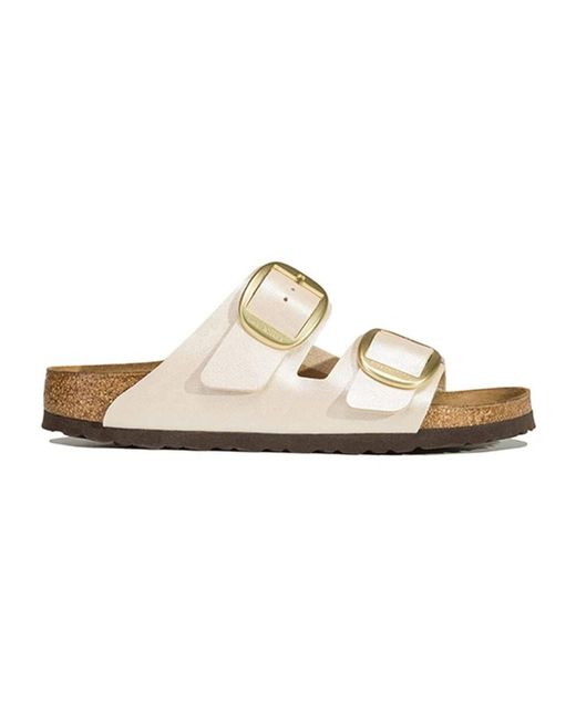 Birkenstock White Sliders