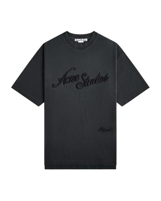 T-Shirts di Acne in Black da Uomo