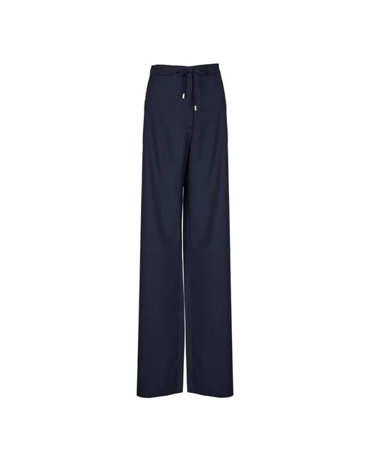 Max Mara Blue Wide Trousers