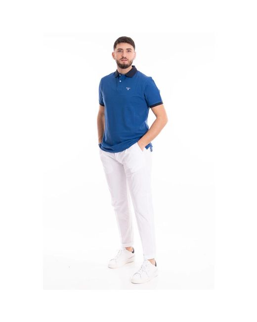 Barbour Polo Lynton Midlayers in het Blue voor heren