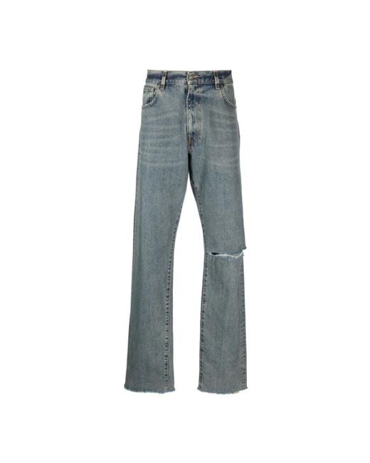 424 Blue Straight Jeans for men