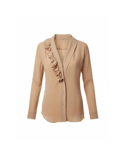 Alberta Ferretti Camicie Poliestere in het Natural