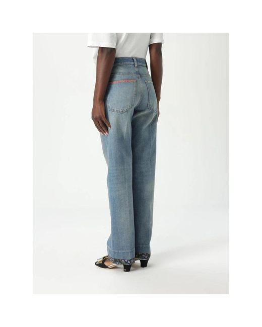 Valentino Blue Straight Fit Jeans