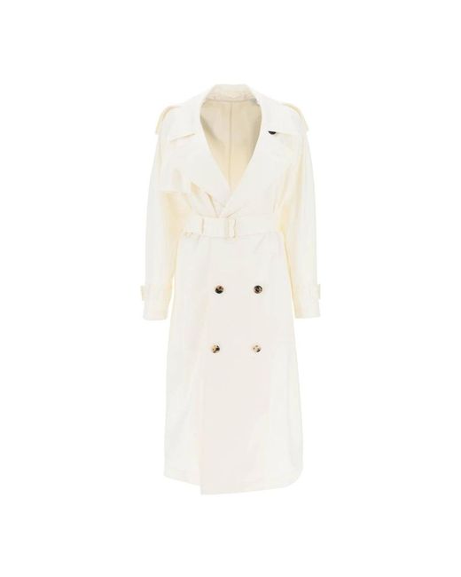Burberry White Trench Coats