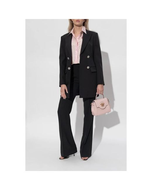 Versace Overhemden ,Roze ,Zijden Overhemd Met Verborgen Knoopsluiting in het Pink