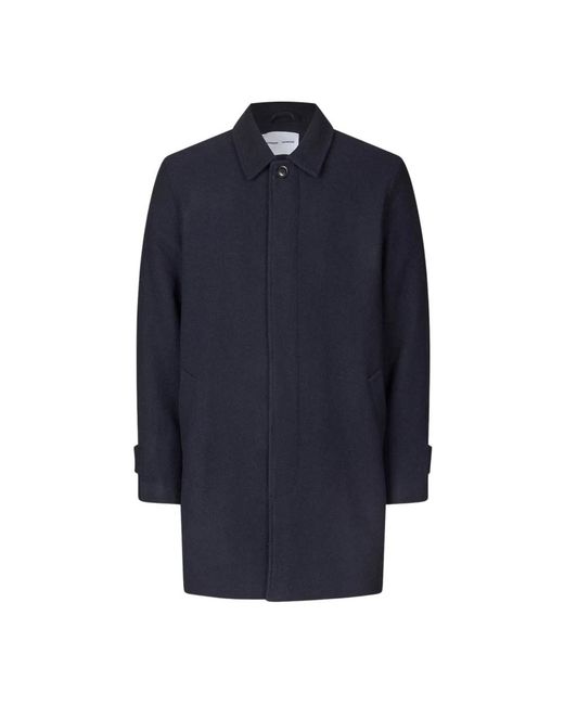 Samsøe & Samsøe Blue Single-Breasted Coats for men