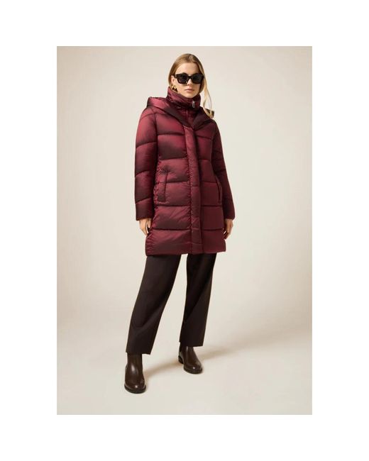 Parkas Oltre en coloris Red
