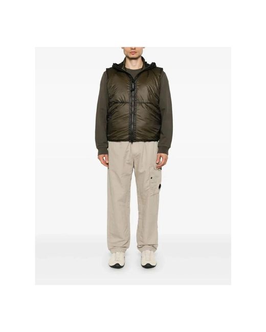 Straight Trousers di C P Company in Natural da Uomo