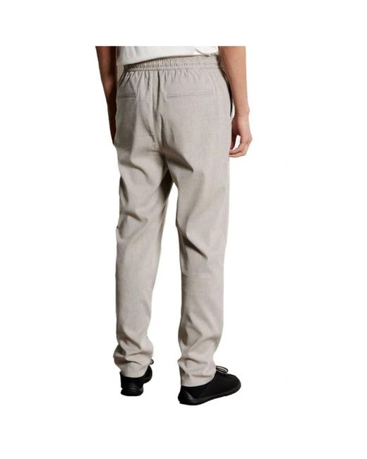 Les Deux Gray Slim-Fit Trousers for men