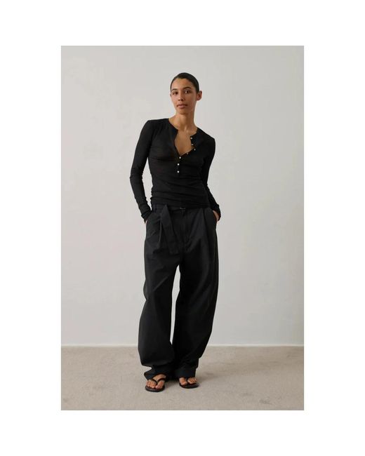 Soeur Black Long Sleeve Tops