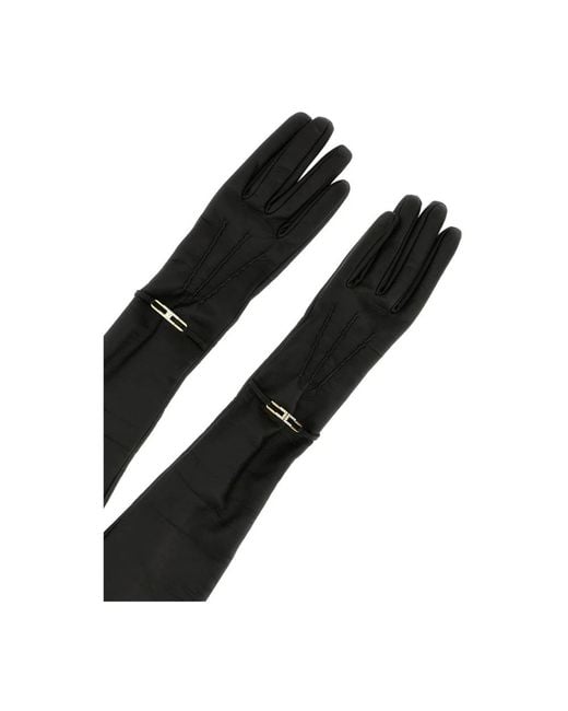 Elisabetta Franchi Black Gloves
