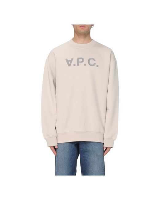 Sweatshirts di A.P.C. in Natural da Uomo