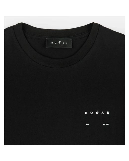 Hogan Black T-Shirts for men