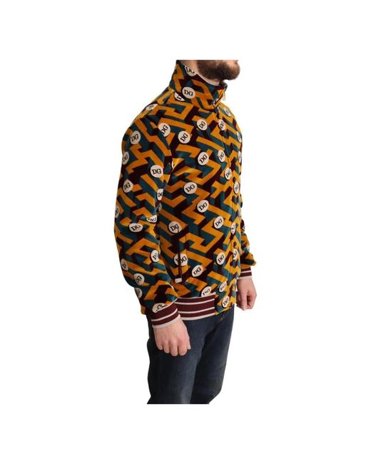 Dolce & Gabbana Brown Zip-Throughs for men