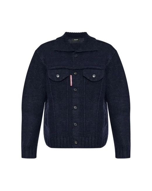 Cardigans DSquared² de hombre de color Blue
