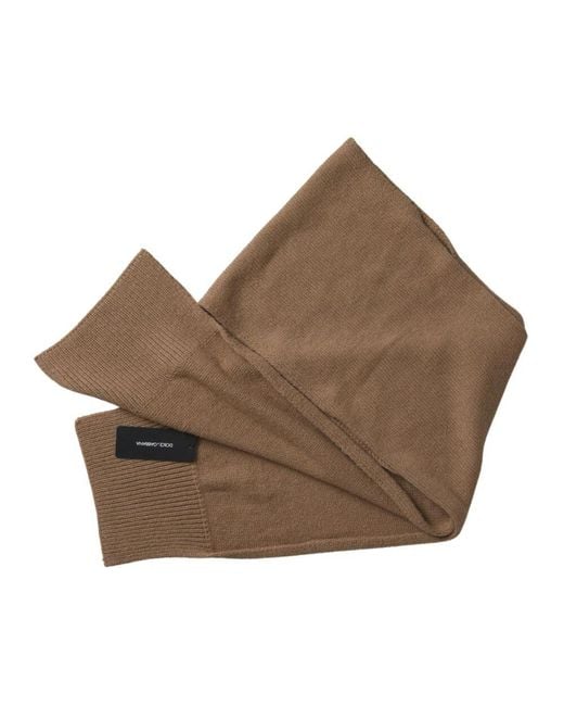 Dolce & Gabbana Brown Luxuriöser kamel wrap shawl foulard schal