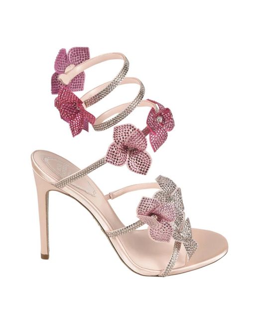 Rene Caovilla Pink High Heel Sandals