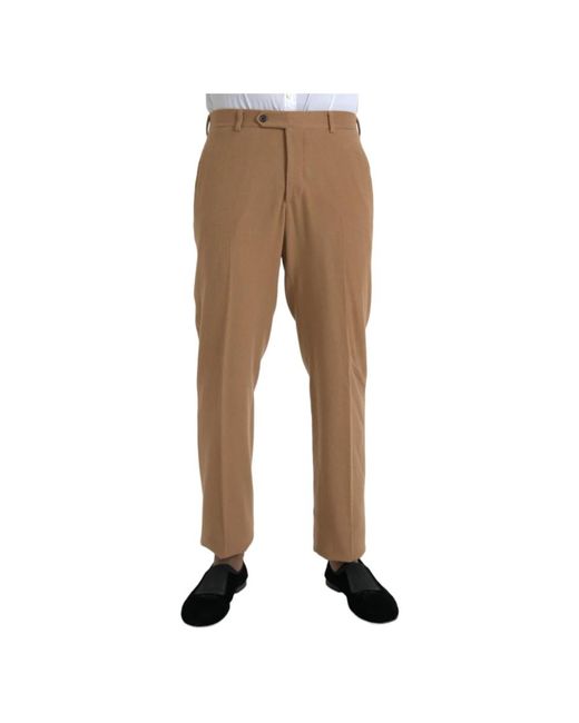 Prada Kaschmir straight fit dress pants in Brown für Herren