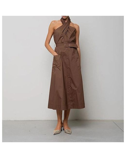 Kaos Brown Midi Dresses