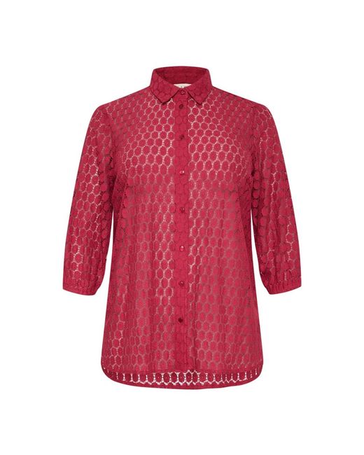 Shirts di Kaffe in Red