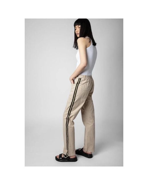 Zadig & Voltaire Natural Straight Trousers