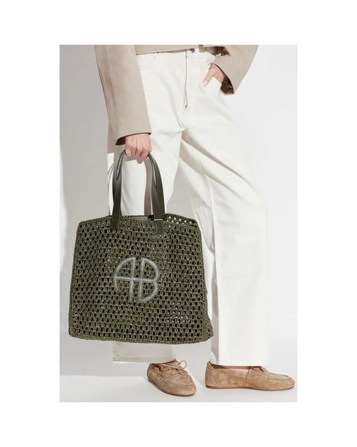 Anine Bing Green Tote Bags