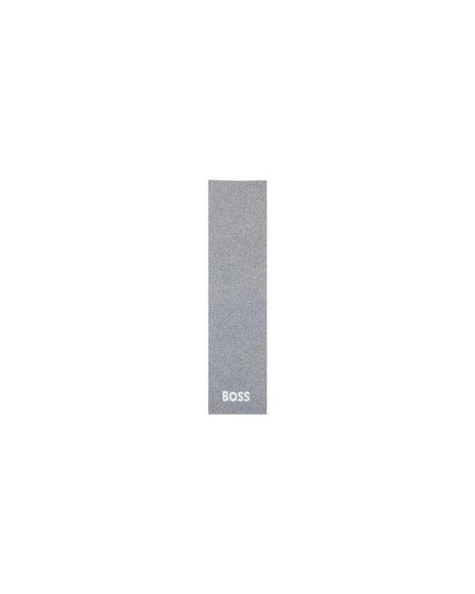 Boss Gray Winter Scarves for men