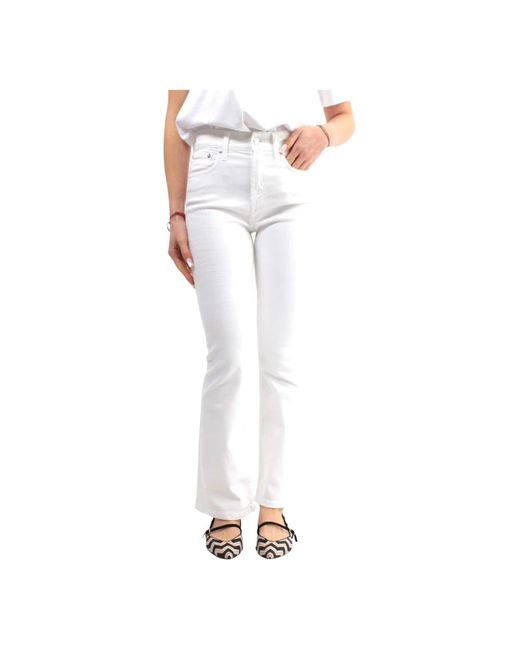 Jeans blancos primavera verano zandra hem Roy Rogers de color White
