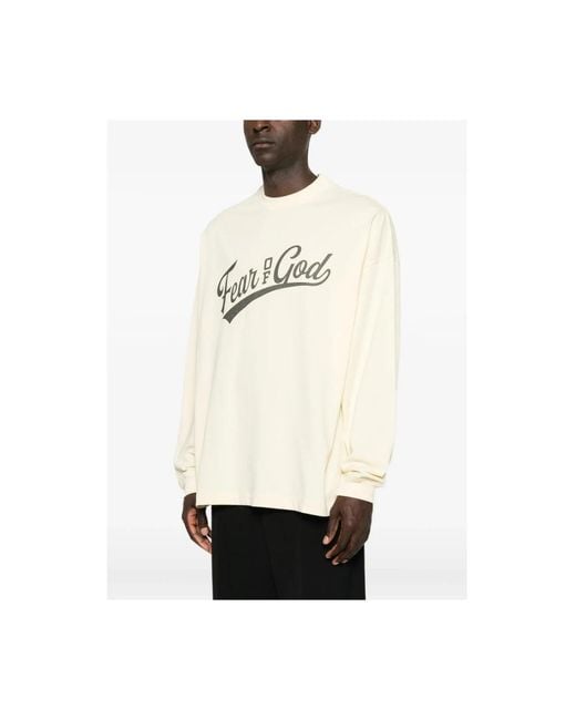 Fear Of God Natural Long Sleeve T-Shirts for men