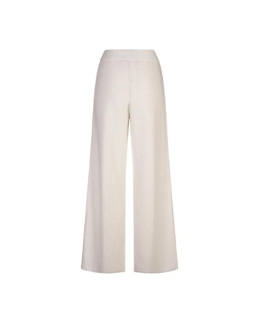 Wide Trousers Fabiana Filippi de color White