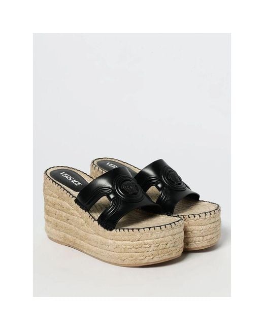 Versace Black Wedges