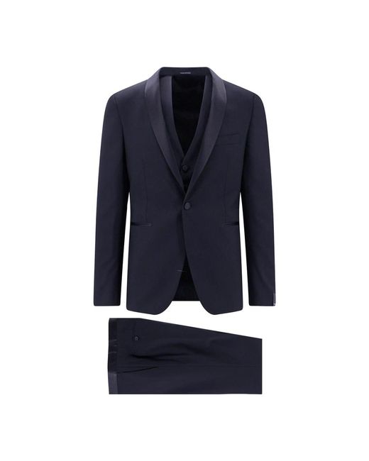 Tagliatore Blue Single Breasted Suits for men