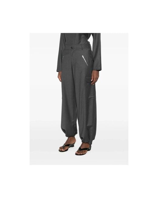 Barena Gray Wide Trousers