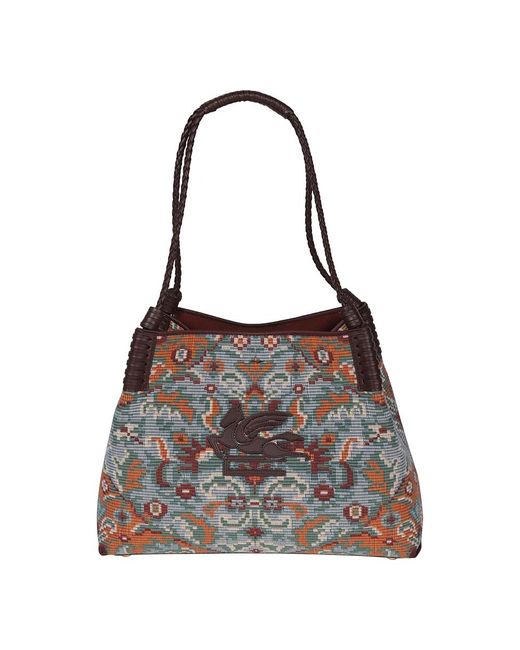 Etro Brown Shopping Bags