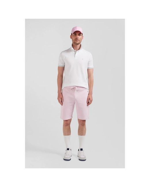 Eden Park White Casual Summer Chino Shorts for men