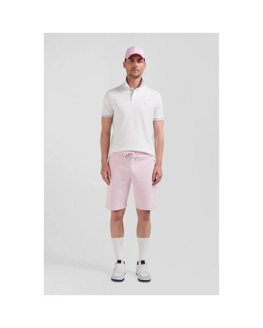 Eden Park White Casual Summer Chino Shorts for men