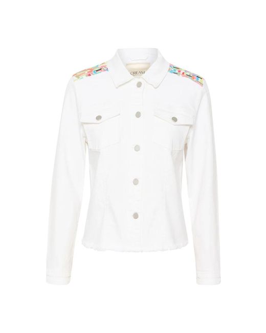 Jackets > denim jackets Cream en coloris White