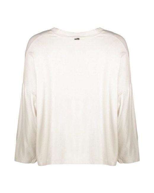 Herno White Long Sleeve Tops