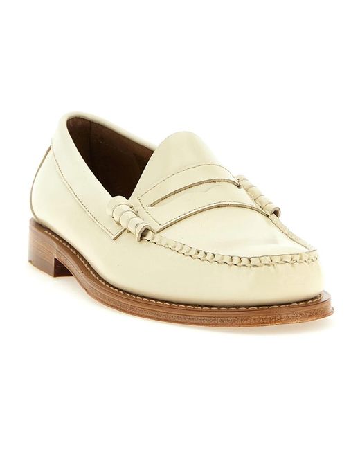 G.H.BASS White Loafers for men
