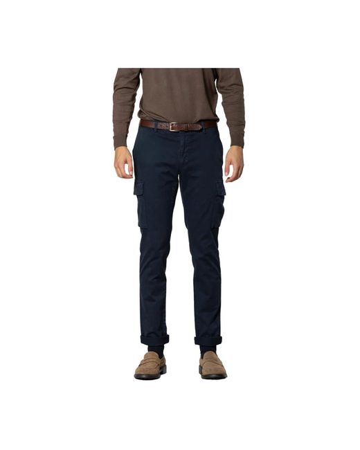 Mason's Blue Slim-Fit Trousers for men