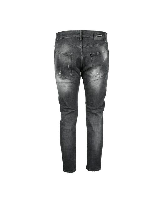 CoSTUME NATIONAL Moderne schwarze jeans für männer in Gray für Herren