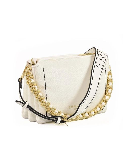 Borsa firenze in ecopelle di Ermanno Scervino in White