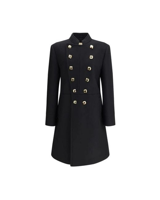 Valentino Black Double-Breasted Coats for men
